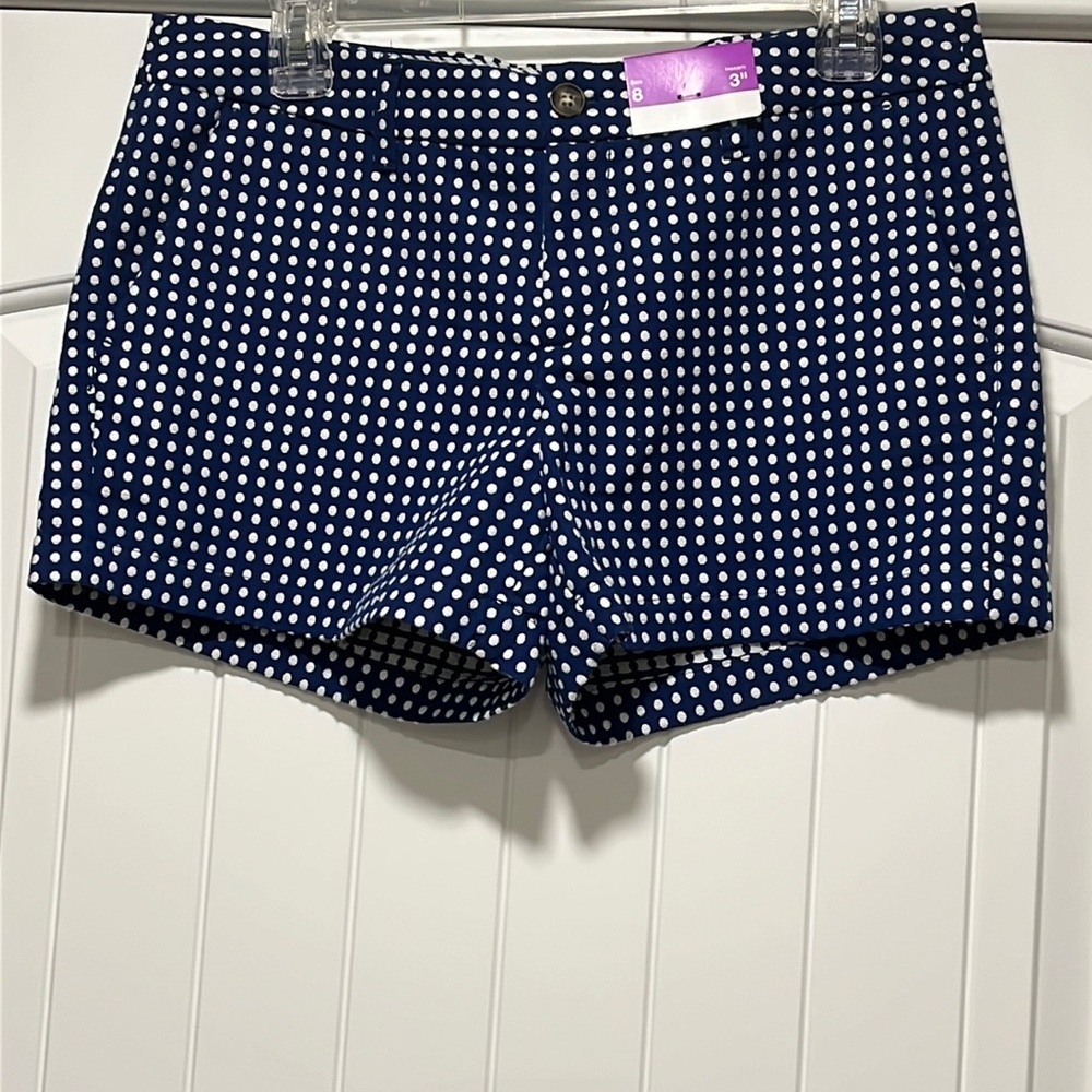 NWT Merona Blue/White Shorts. Perfect for summer.